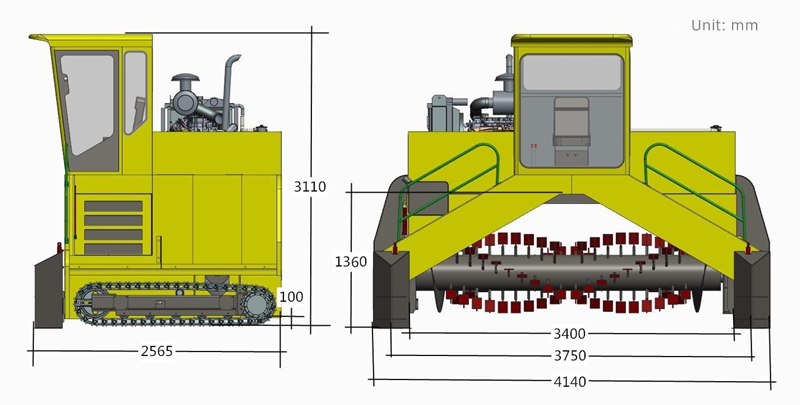 Crawler Type Compost Turner1
