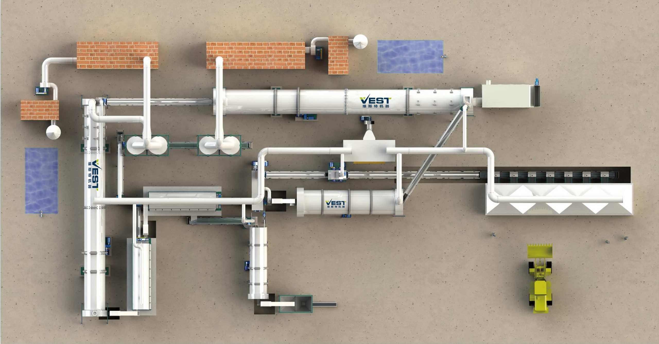 Rotary Drum Granulation Production Line