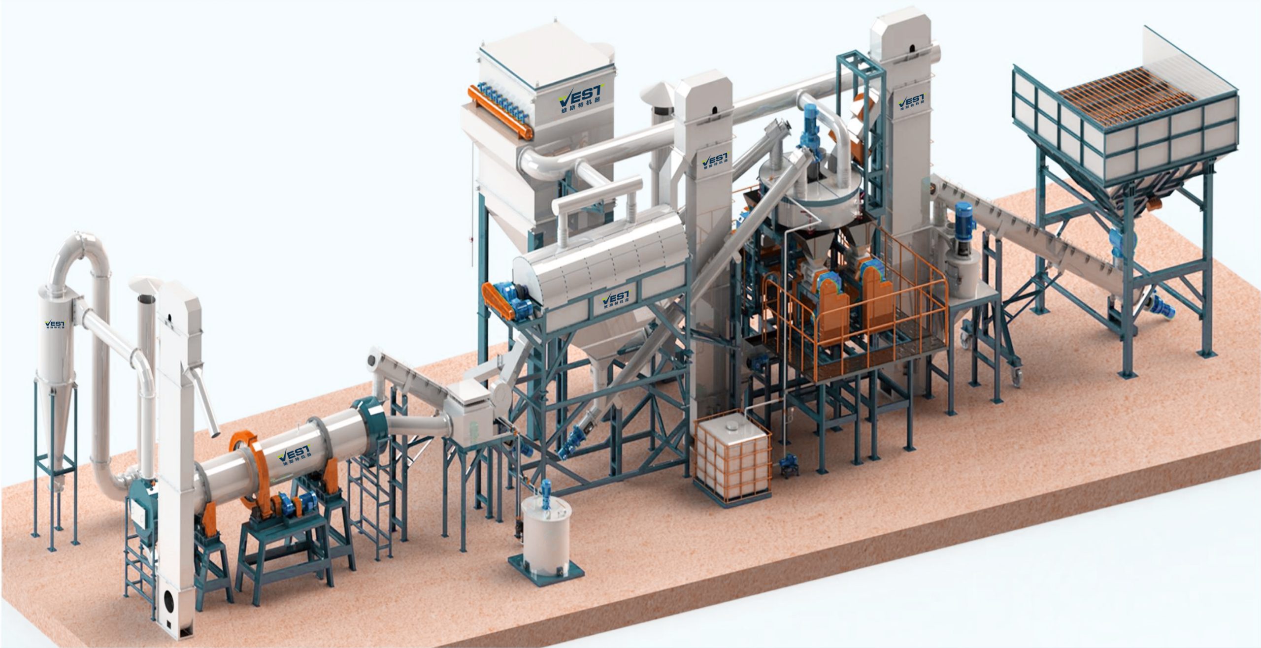 Roller Press Granulator Production Line