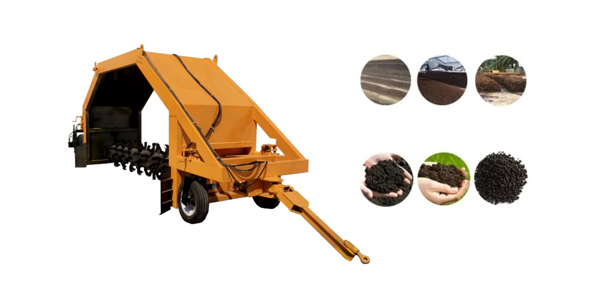 Tractor-pulled Compost Turner